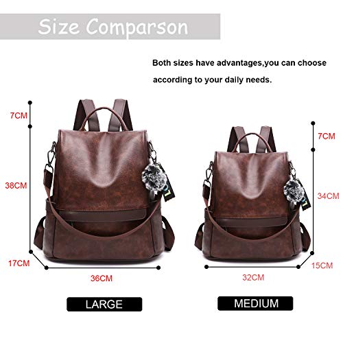 OUSIMEN Mochila Mujer Antirrobo Nylon Casual Bolsa Impermeable Bolso de Viaje Messenger Bag Backpack