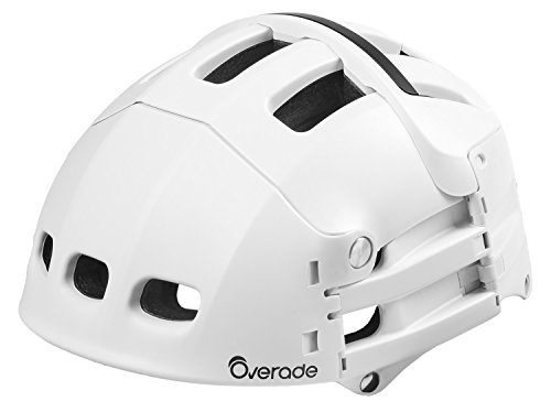 Overade Plixi Casco de Bicicleta Plegable, Unisex, Blanco, L/XL (59-62 cm)