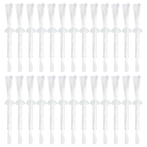 PandaHall 50 mechas de fibra de vidrio de repuesto para mechas de fibra de vidrio para lámparas de aceite, velas de vidrio