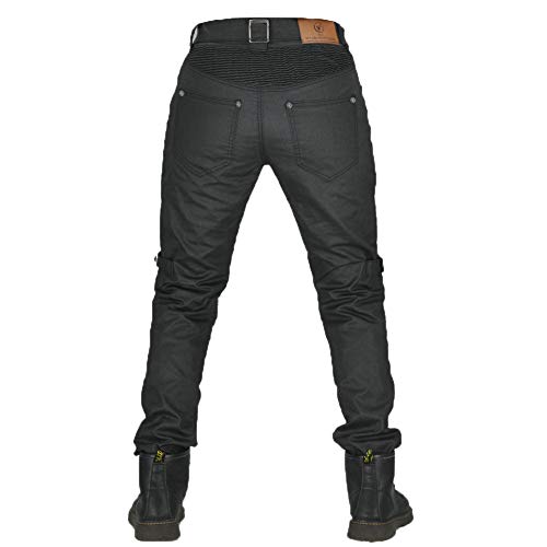 Pantalones De Ciclismo Elásticos Protectores Para Motocicletas, Pantalones De Moto Jeans A Prueba De Viento, Pantalones De Montar Retro Para, Pantalones Anticaídas Otoño E Invierno (S)