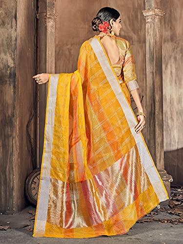 Paquete de dos saris para mujer de algodón tejido de seda | indio Diwali étnico regalo de boda Sari Combo, Combo 4, talla única