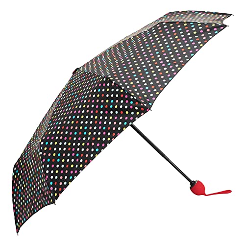 Paraguas Bolero de lluvia Mini plegable cortavientos - Apertura y cierre automático - Tejido Pongee 190T - Portátil y de bolsillo