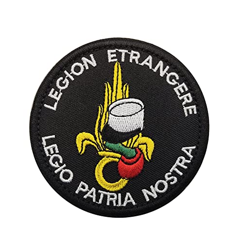 Parche de Legión Extranjera Francesa Legión Etrangere Táctico Militar Ejército Bordado Insignia Coser en Brazalete Emblema Moral Aplique para gorras Bolsas, chalecos Uniformes Parches de cierre