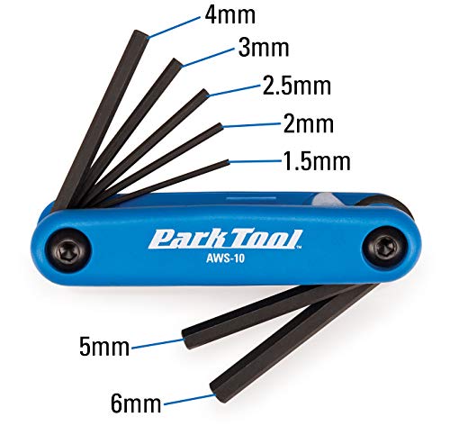 Park Tool - Juego de Llaves Allen de Bolsillo (1,5-6 mm)