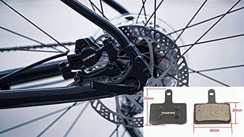 Pastillas de freno de bicicleta de 2 piezas: pastillas de freno Tektro E10.11 y pastillas de freno Shimano B01S Br-M575 / 515/495/486/447/416/315 T615 / C601s (pastillas de freno en semi- Metálico)