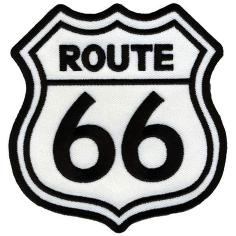 Patch Route 66 para chaquetas y chalecos