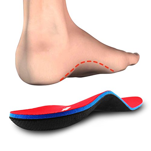 PCSsole Orthotic Arch Support Inserciones de calzado Plantillas para pies planos, dolor en los pies, fascitis plantar, plantillas para hombres y mujeres (EU41-42(27cm))