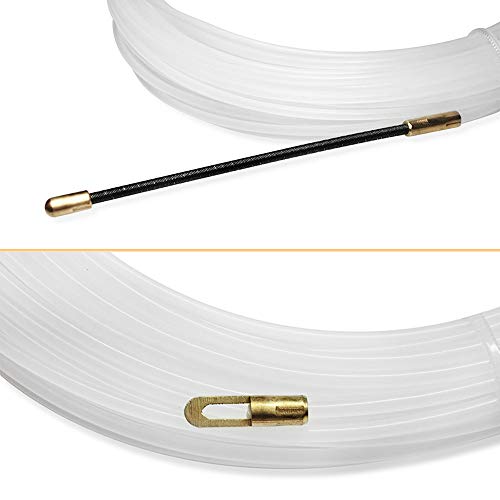 PEAK-EU 15m Kit de Enhebrado de Cables Para Electricista Guia Pasacables Transparente