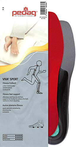Pedag Viva Sport - Plantillas para el deporte, Unisex, Red, 39