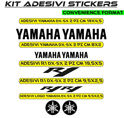 Pegatinas para moto Yamah R1 (10 unidades) – Vinilo color a elegir Cód. M0062(DORADO)