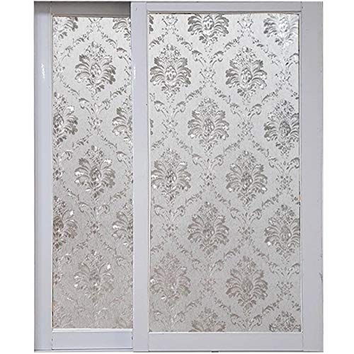 Película de Vidrio electrostática de Cristal 3D Pegatina de Ventana teñida Opaca esmerilada película de Vidrio para Puerta y Ventana de casa I 45x200cm