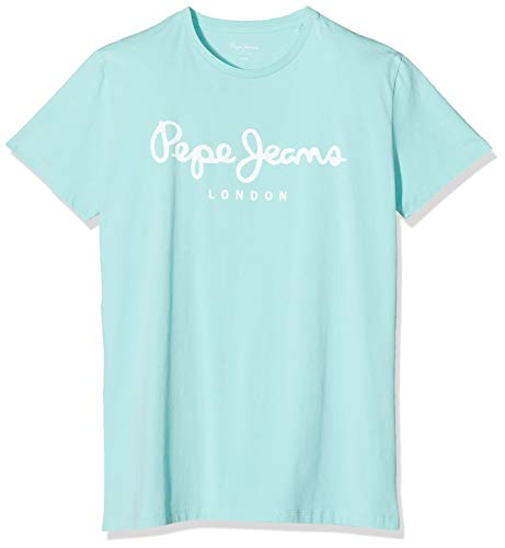 Pepe Jeans Original Stretch Camiseta, Azul (Dark Acqua 518), X-Large para Hombre