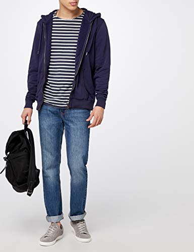 Pepe Jeans Zip Thru, Sudadera con Capucha para Hombre, Azul (Navy 595), XX-Large