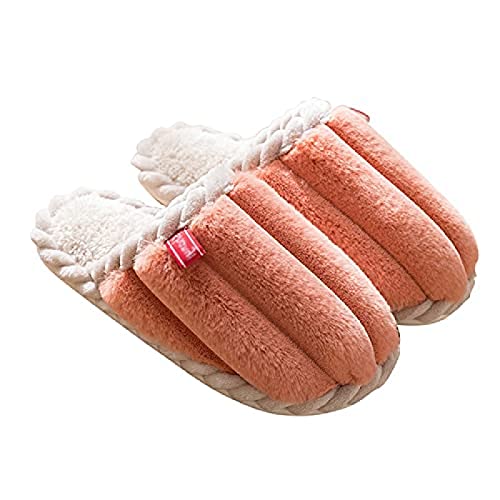 Perferct Zapatillas Hombre Tamaño 8-Knit Botas Calientes Zapatillas-Navidad-Invierno Zapatillas Mujer Sandalias,Rosa A,37/38 Eu