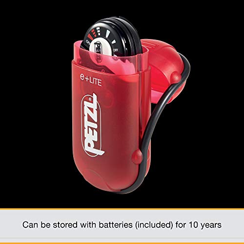 Petzl E02 P4 nuevo e + Lite emergencia faro Ultra compacto, 30 lúmenes