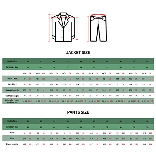 P&G Hombre Traje a Rayas Traje de Padrino de Boda Cruzado de Dos Piezas Ropa Formal