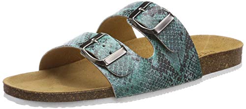 PIECES Pscoco Suede Sandal, Sandalias con Plataforma Plana Mujer, Azul (Legion Blue Legion Blue), 41 EU