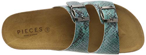 PIECES Pscoco Suede Sandal, Sandalias con Plataforma Plana Mujer, Azul (Legion Blue Legion Blue), 41 EU