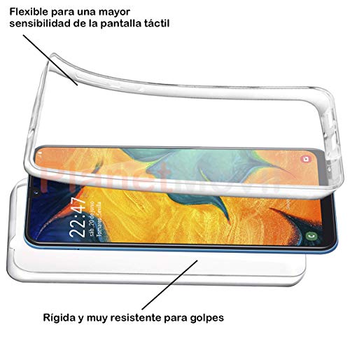 PLANETMOVIL Funda ANTIGOLPES 360 Compatible con [ Huawei P Smart Z / Y9 Prime 2019 ] Carcasa Doble Cara 360 de Silicona Delantera + Trasera TPU rigido Doble 100% Transparente Enteriza y Completa