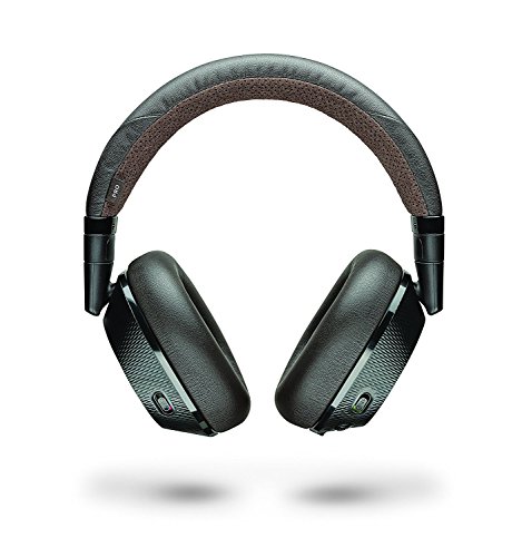 Plantronics Backbeat PRO 2 - Auriculares Inalambricos con Microfono i Anulacion de Ruido, Negro/Marron