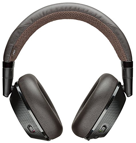 Plantronics Backbeat PRO 2 - Auriculares Inalambricos con Microfono i Anulacion de Ruido, Negro/Marron