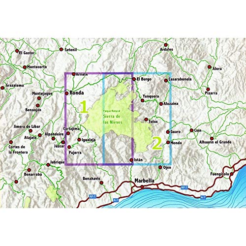 P.N. Sierra de las Nieves 1: 25.000: parque Natural