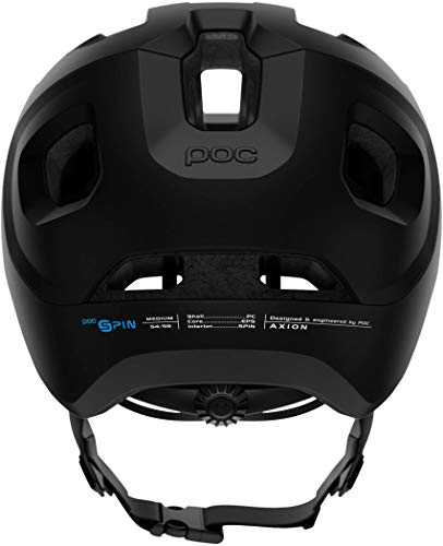 Poc Axion Spin H Casco de Ciclismo, Adultos Unisex, Negro (Matt Black), XL-XXL/59-62