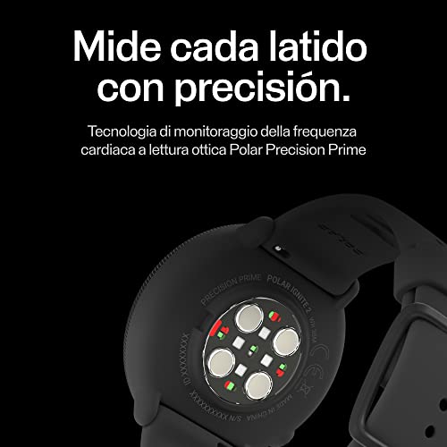 Polar Ignite 2 - Smartwatch Fitness con GPS - Monitor cardíaco de muñeca - Guía Personalizada para Entrenamientos, recuperación y Registro del sueño - Tiempo, Funciones Inteligentes