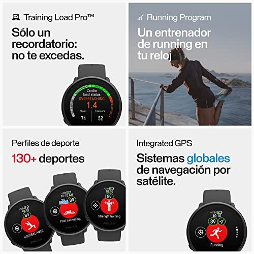 Polar Ignite 2 - Smartwatch Fitness con GPS - Monitor cardíaco de muñeca - Guía Personalizada para Entrenamientos, recuperación y Registro del sueño - Tiempo, Funciones Inteligentes