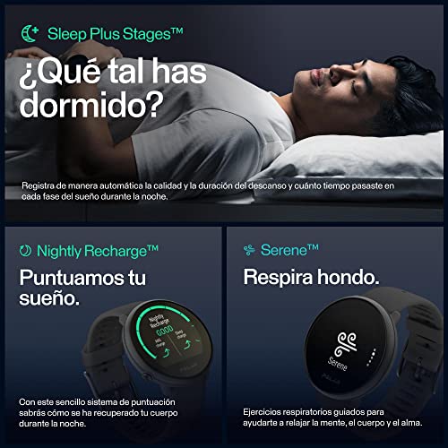 Polar Ignite 2 - Smartwatch Fitness con GPS - Monitor cardíaco de muñeca - Guía Personalizada para Entrenamientos, recuperación y Registro del sueño - Tiempo, Funciones Inteligentes