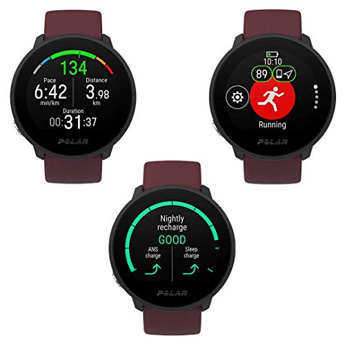 Polar Unite - Fitness Smartwatch Resistente al Agua con GPS vía móvil - Registro del Sueño y la Recuperación, Guía de Entrenamiento Diario y Registro de FC en la muñeca