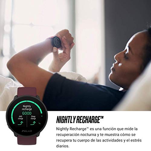 Polar Unite - Fitness Smartwatch Resistente al Agua con GPS vía móvil - Registro del Sueño y la Recuperación, Guía de Entrenamiento Diario y Registro de FC en la muñeca