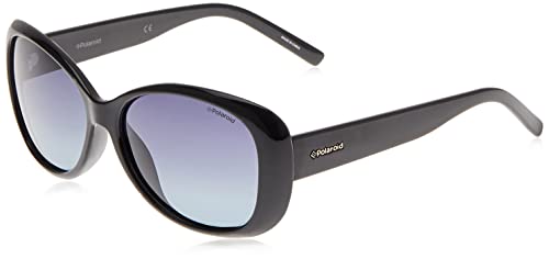 Polaroid PLD 4014/S WJ D28 Gafas de Sol, Negro (Shiny Black/Grey SF Pz), 57 para Mujer