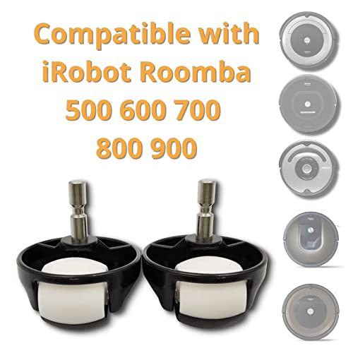 Polj - Ruedas compatibles para aspiradora iRobot Roomba serie 500 600 700 800 900 Kit x 2 ruedas