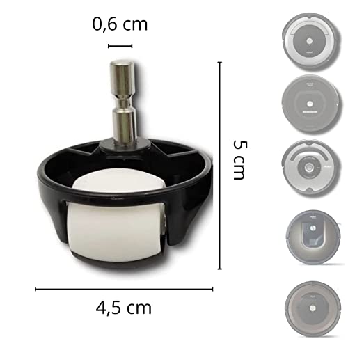 Polj - Ruedas compatibles para aspiradora iRobot Roomba serie 500 600 700 800 900 Kit x 2 ruedas