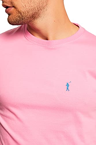 POLO CLUB Camiseta Rosa con Logo Bordado