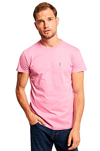 POLO CLUB Camiseta Rosa con Logo Bordado
