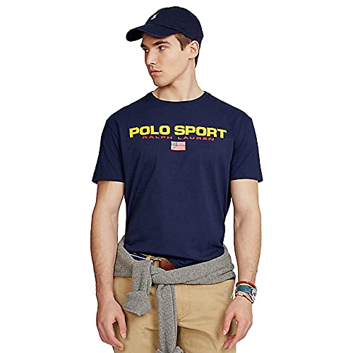 Polo Ralph Lauren Camiseta para Hombre Polo Sport 480620 (S, Cruise Navy)