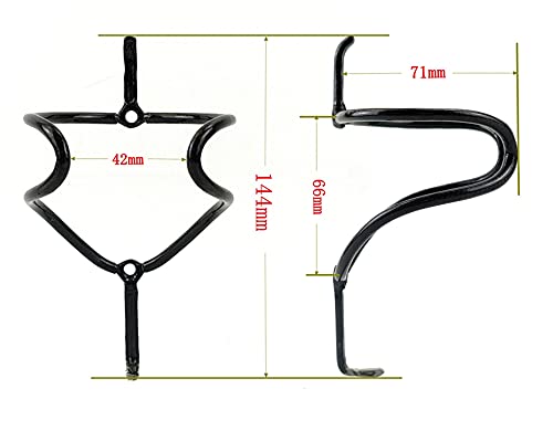 Portabidones de Bicicleta Piezas de bicicleta de la botella de la botella de la botella de la caja de fibra de carbono Piezas de la botella de agua con los accesorios de bicicleta con tornillos de tit