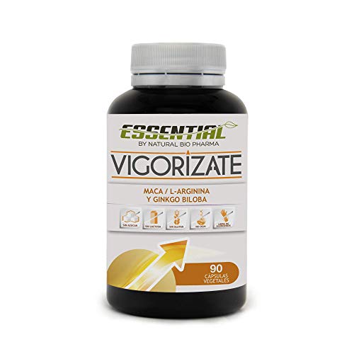 Potente Vigorizante natural | Booster de Testosterona | Maca Andina Pura + L- Arginina LKG + Ginkgo Biloba | Acción Afrodisiaca natural y estimulante muscular | Potencia tus entrenamientos | 90 Caps.