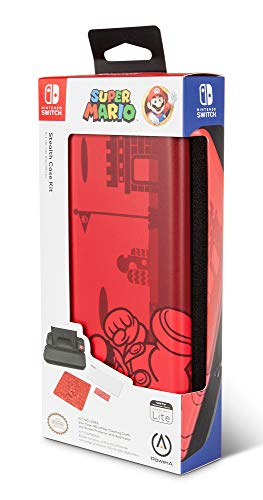 PowerA - Kit de Estuche Protector con Atril para Nintendo Switch Lite, diseño de Super Mario