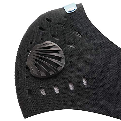 PrimeMatik Bj089-vces Máscara de Neopreno de Boca y Nariz para Bicicleta Motorista y Esquiador Negro (BJ089), Unisex Adulto, ünica