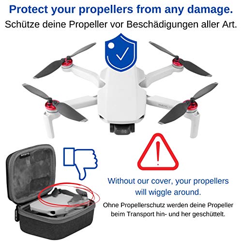 Protección de la Hélice, adecuado para los drones DJI MAVIC MINI y MINI 2, Estabilizador de la hélice para el transporte, Correa de soporte de la hélice para las palas del rotor, Accesorio para Mini 2