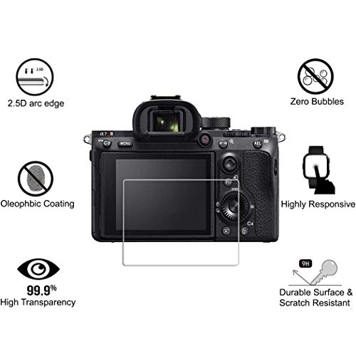 Protector de Pantalla Compatible con GoPro Hero4/Hero5 Session,[Resistente a Rayones,Alta Definición,Sin Burbujas],E-Hamii[3 Piezas]Protector de Vidrio Templado para GoPro Hero4/Hero5 Session