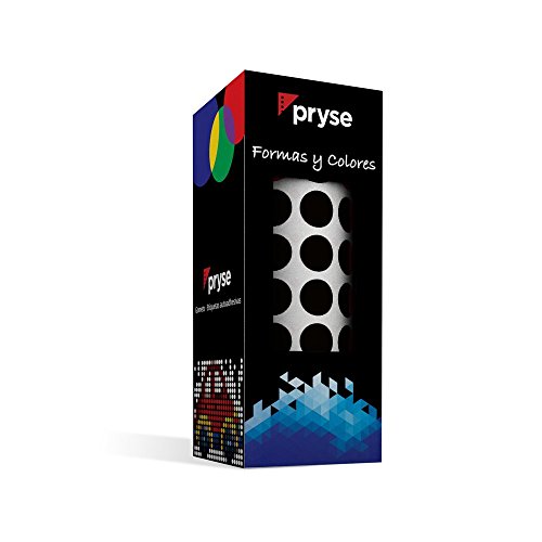 Pryse 1041025 - Gomets etiquetas adhesivas, color negro