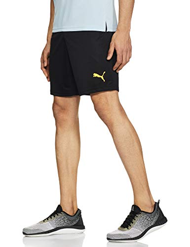 PUMA Ftblnxt Entr Pantalones Cortos de Entrenamiento, Hombre, Negro Black-Ultra Yellow, M