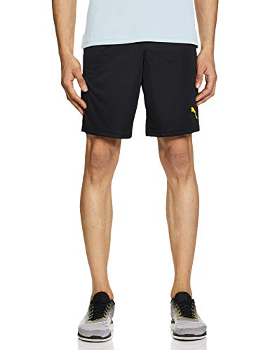 PUMA Ftblnxt Entr Pantalones Cortos de Entrenamiento, Hombre, Negro Black-Ultra Yellow, M