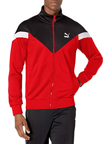 PUMA Iconic Chaqueta calentadora, Rojo (High Risk), XS para Hombre