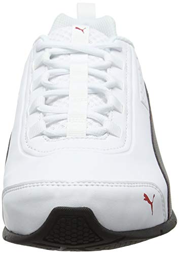 PUMA Leader VT SL, Zapatillas, para Unisex adulto, Blanco (Puma White-Puma Black-Flame Scarlet), 40 EU