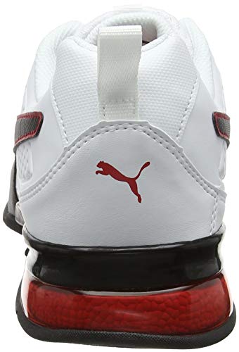 PUMA Leader VT SL, Zapatillas, para Unisex adulto, Blanco (Puma White-Puma Black-Flame Scarlet), 40 EU